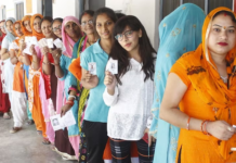 यूपी में दोपहर एक बजे तक 39.55 प्रतिशत मतदान, बाराबंकी में 44.49 फीसदी हुई वोटिंग